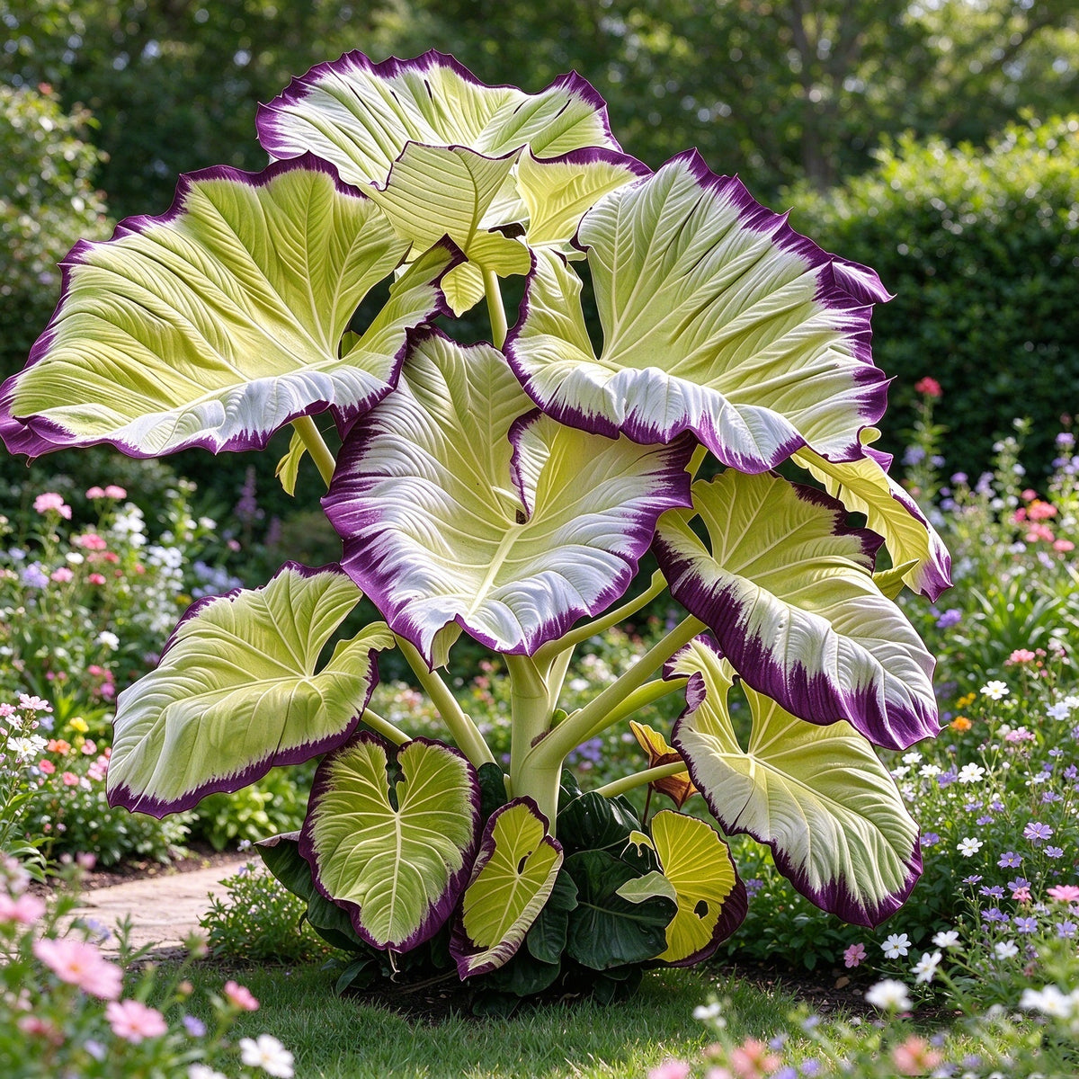 🎊 Giant Caladium Bulbs – Exotic Multicolor Foliage That Brightens Any Garden