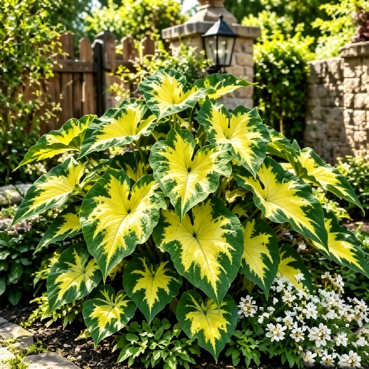 💖 Rainbow Beauty Caladium Bulbs – Lush Multicolor Leaves for a Dreamy Garden