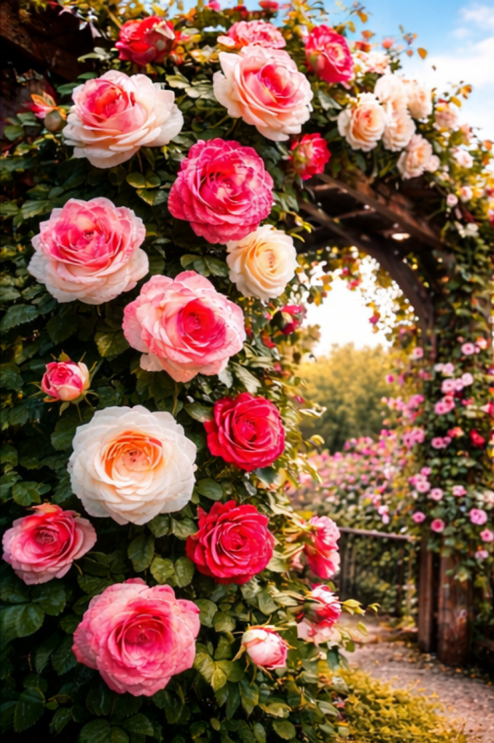 🌹Climbing Rose Seeds🌹 - Growing Floral Cascade💐