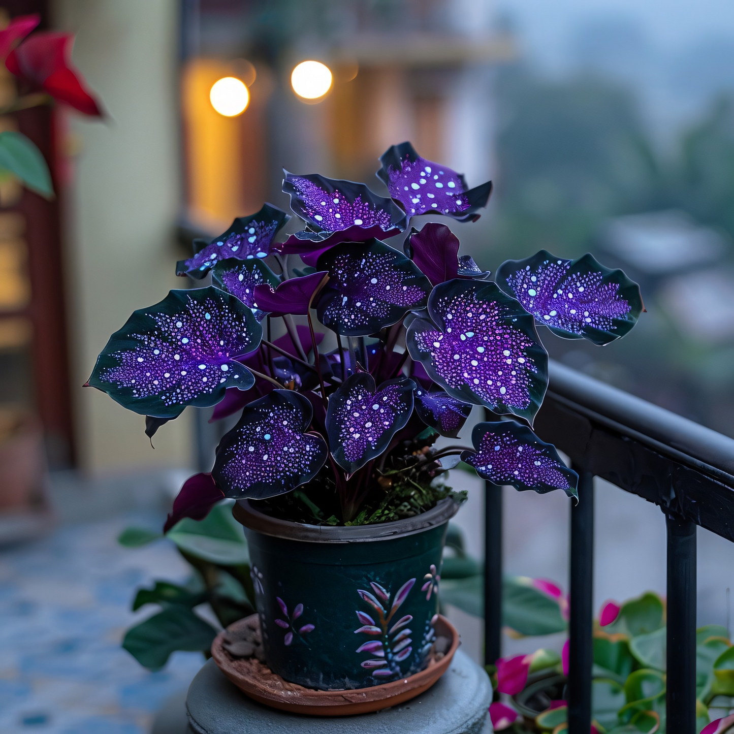 🌌 Rare Galaxy Polka Dot Begonia – Stunning Foliage for Stylish Spaces ☘️✨