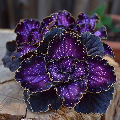 🌌 Rare Galaxy Polka Dot Begonia – Stunning Foliage for Stylish Spaces ☘️✨