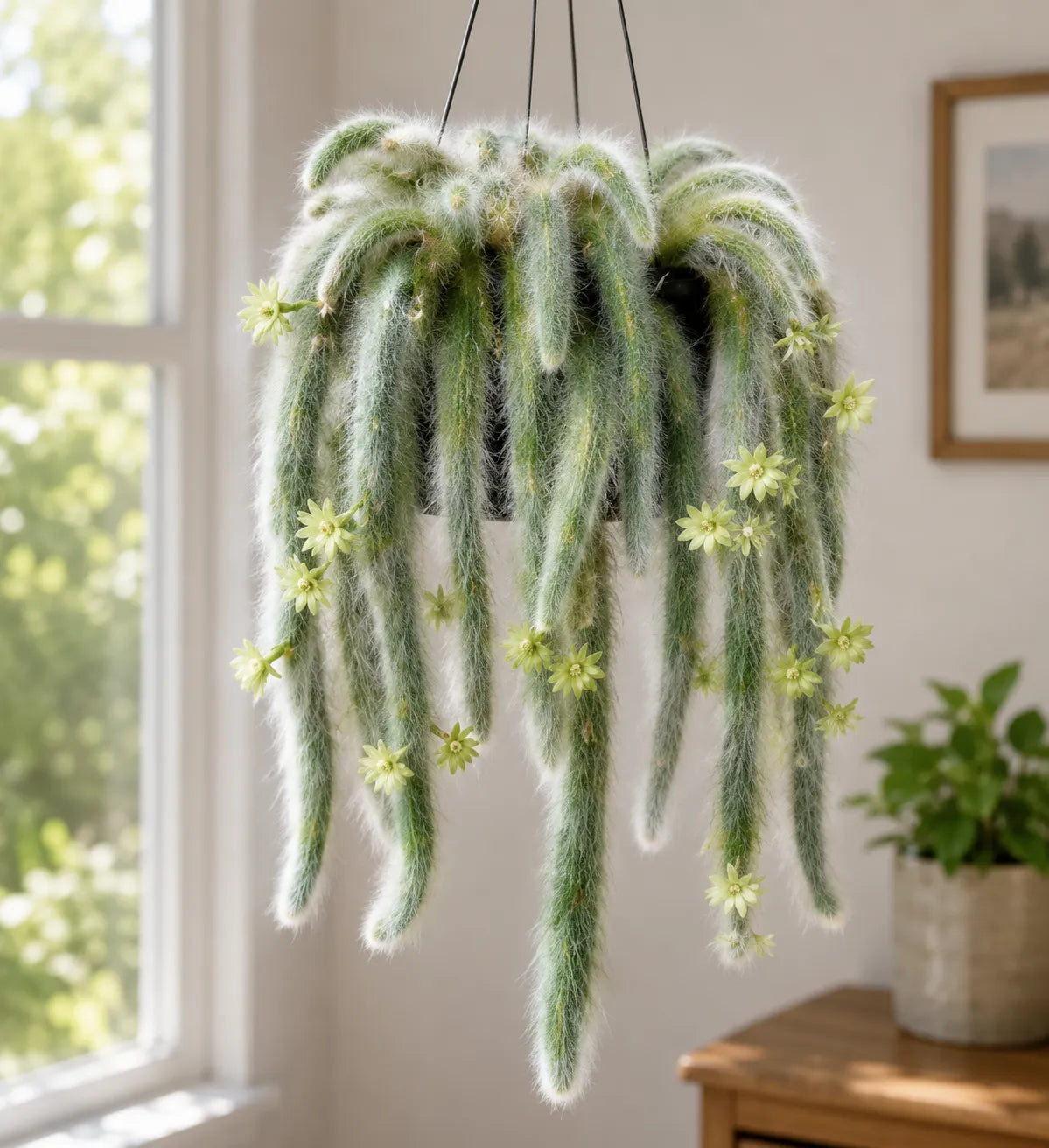 🌵 Rare Rainbow Monkey Tail Cactus Bulbs – Stunning Trailing Beauty for Home & Garden