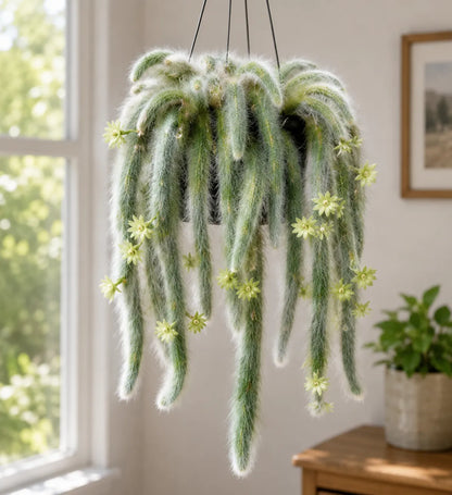 🌵 Rare Rainbow Monkey Tail Cactus Bulbs – Stunning Trailing Beauty for Home & Garden