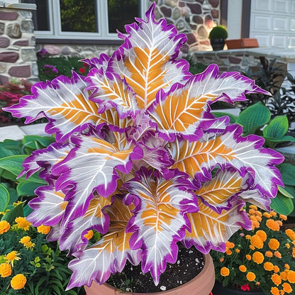 🎊 Giant Caladium Bulbs – Exotic Multicolor Foliage That Brightens Any Garden