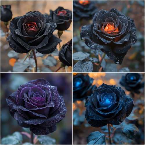 ❤️‍🔥🏘️Higher Quality -💙Rare Black Blue Rose Flower Seeds