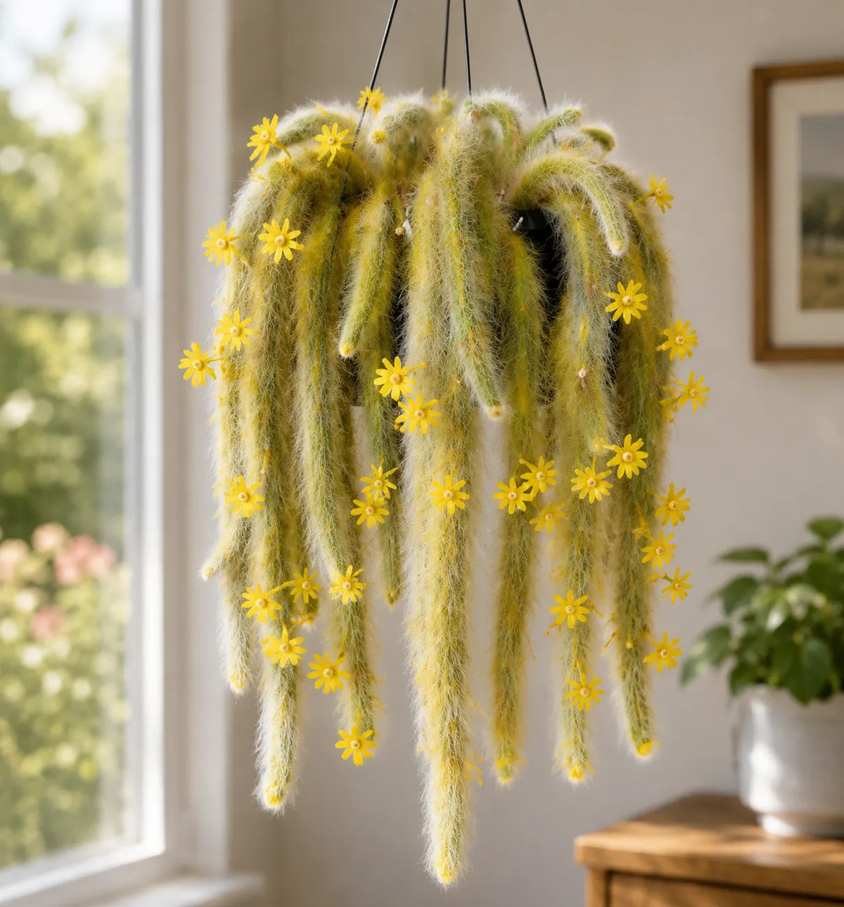 🌵 Rare Rainbow Monkey Tail Cactus Bulbs – Stunning Trailing Beauty for Home & Garden