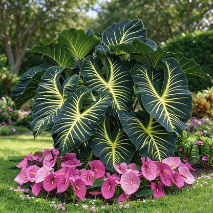 🎊 Giant Caladium Bulbs – Exotic Multicolor Foliage That Brightens Any Garden
