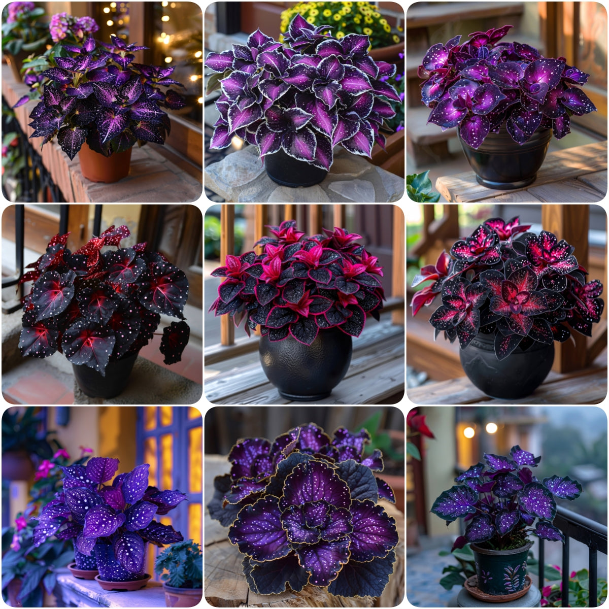 🌌 Rare Galaxy Polka Dot Begonia – Stunning Foliage for Stylish Spaces ☘️✨