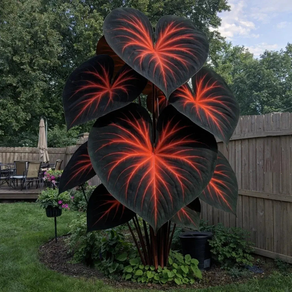 🎊 Giant Caladium Bulbs – Exotic Multicolor Foliage That Brightens Any Garden
