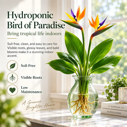 🕊️ Hydroponic Bird of Paradise – Grow Your Own Elegant Statement Plant