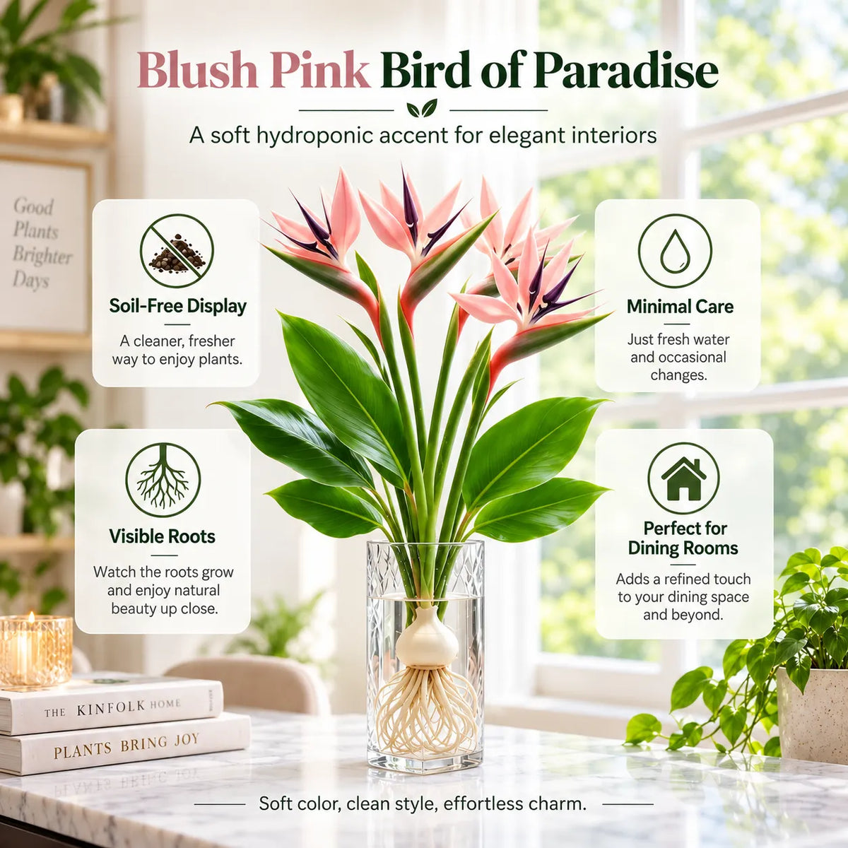 🕊️ Hydroponic Bird of Paradise – Grow Your Own Elegant Statement Plant