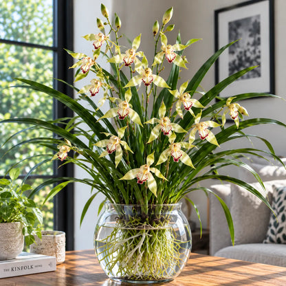 🌸 Rare Hydroponic Dancing Orchid Bulbs – Elegant Blooms Grown Beautifully in Water