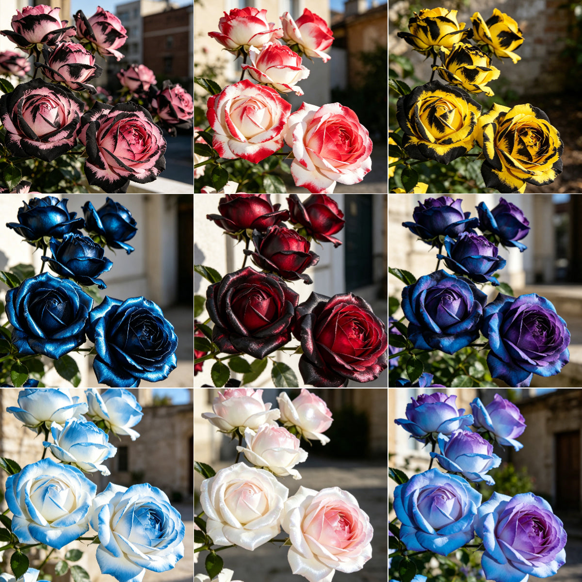 🌹Gradient Pearl Roses Seeds – Multi/Two-Tone Bloom Magic🌈 – seedsr.com