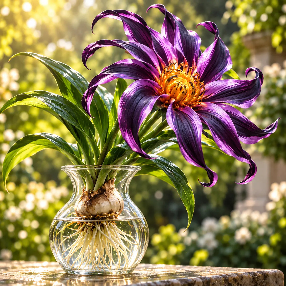 🌸 Giant Ribbon Lily Bulbs– Spectacular Curled Blooms for Water & Soil!
