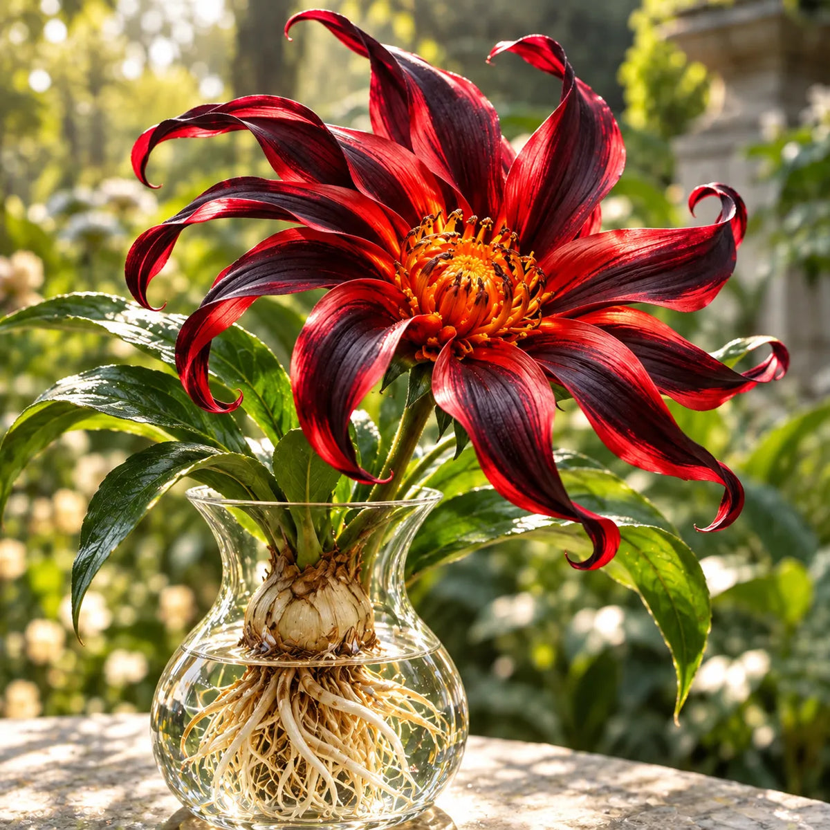 🌸 Giant Ribbon Lily Bulbs– Spectacular Curled Blooms for Water & Soil!