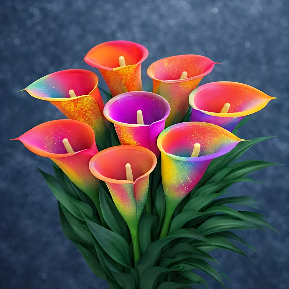 🌈✨ Mystical Aurora Calla Lily — Rare & Elegant Blooms