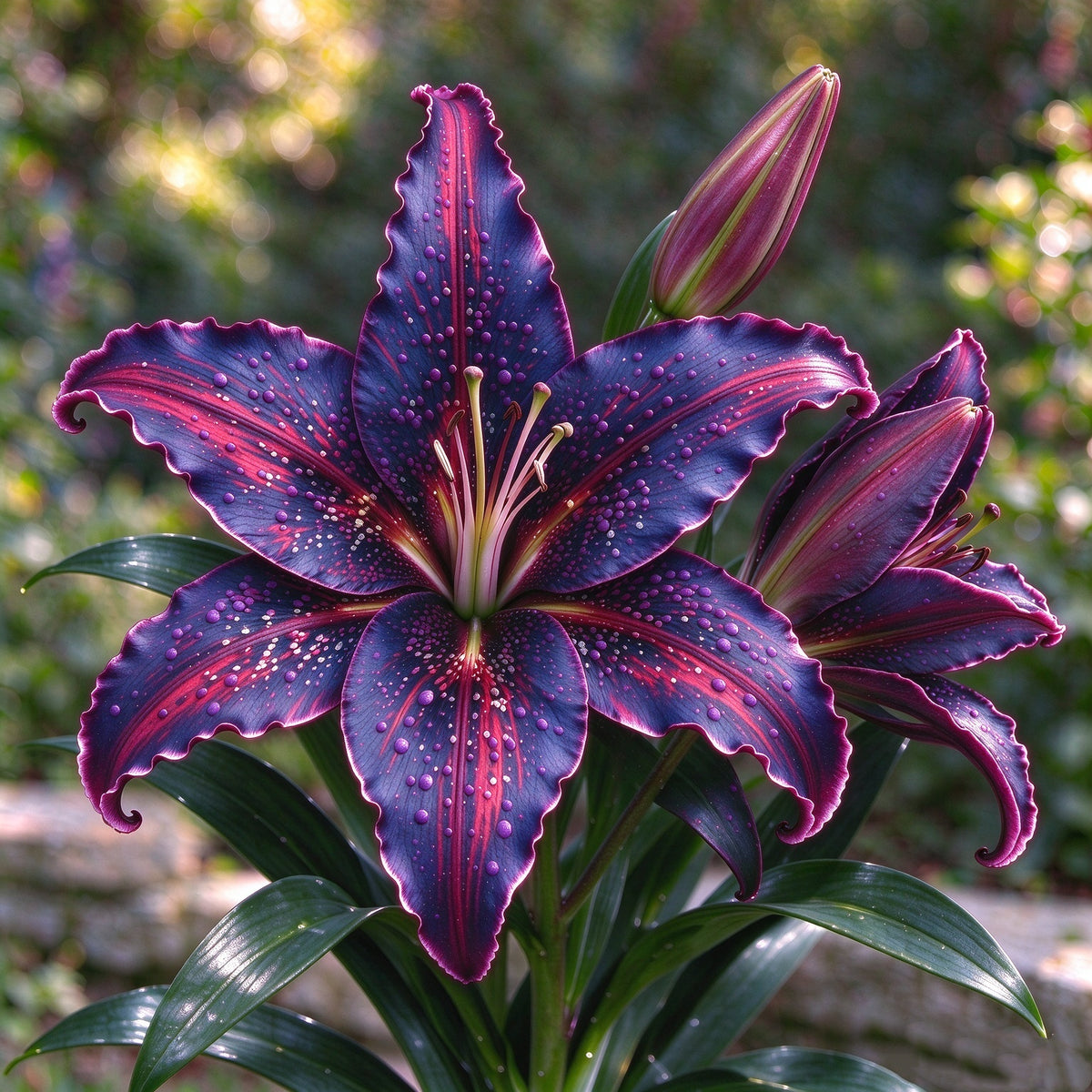 🌟 Rare Starfish Lily Bulbs – Stunning Multicolor Star-Shaped Blooms