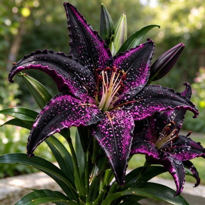 🌟 Rare Starfish Lily Bulbs – Stunning Multicolor Star-Shaped Blooms