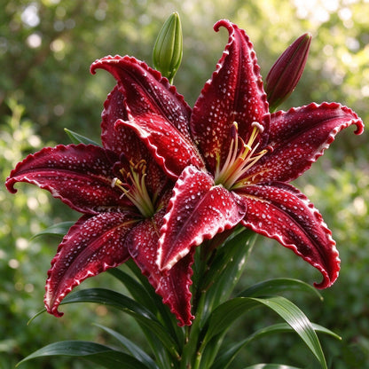 🌟 Rare Starfish Lily Bulbs – Stunning Multicolor Star-Shaped Blooms