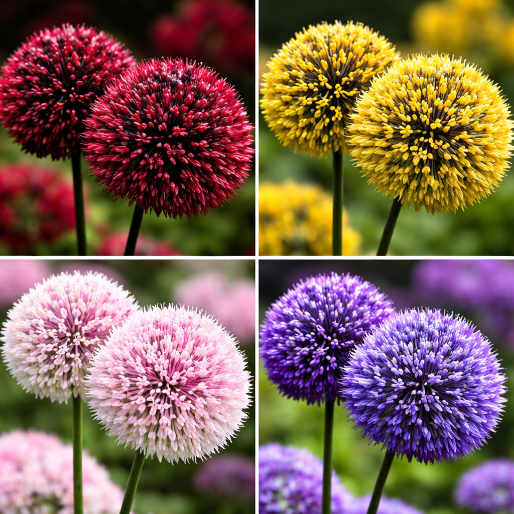 🌸 Premium Giant Allium Bulbs– Colorful Globe Blooms ✨