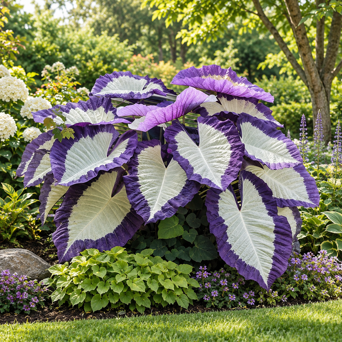 🎊 Giant Caladium Bulbs – Exotic Multicolor Foliage That Brightens Any Garden