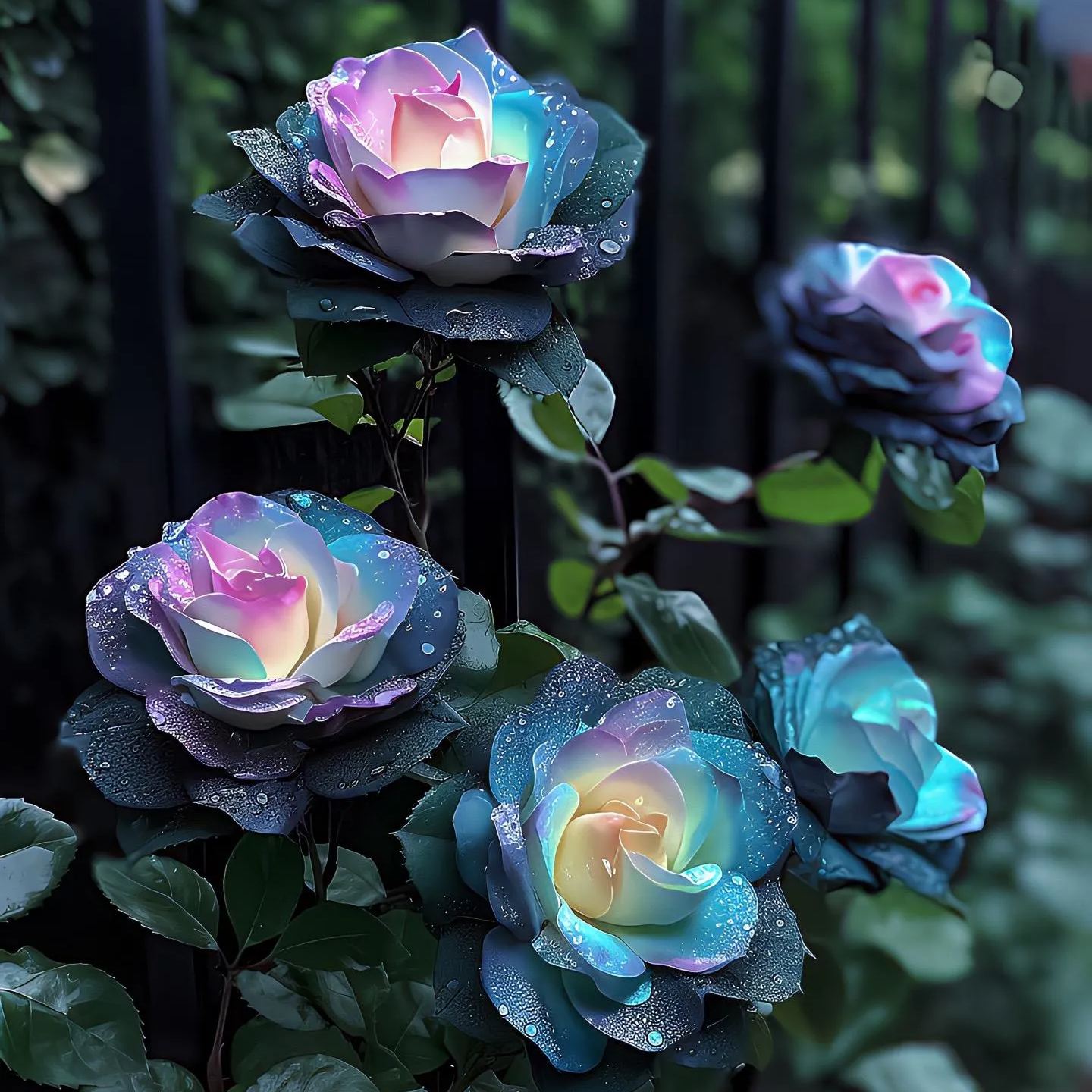 Rare Gallus Tricolor Rose Seeds